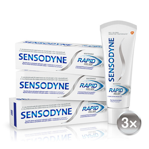Sensodyne Rapid Whitening Toothpaste - Bělicí zubní pasta rychlá úleva 75 ml