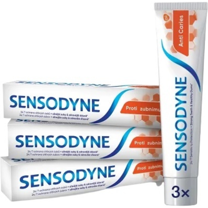 Sensodyne Anti Caries Tripack Toothpaste - Zubní pasta proti zubnímu kazu 75 ml