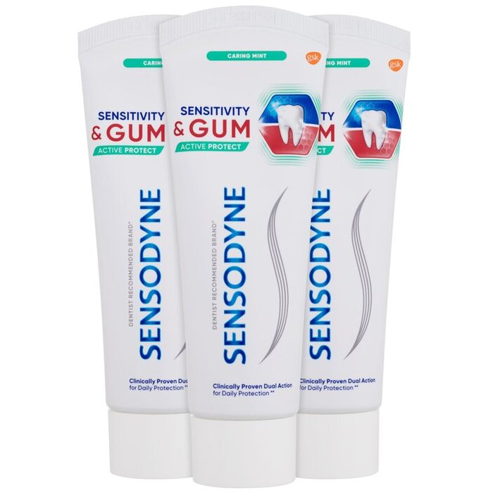 Sensodyne Sensitivity & Gum Caring Mint Trio Toothpaste - Zubní pasta pro citlivé zuby a dásně 1 ml