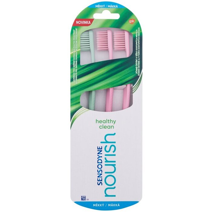 Nourish Healthy Clean Soft Trio Toothbrush - Klasický zubní kartáček