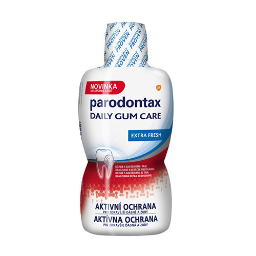 Parodontax Daily Gum Care Extra Fresh - Ústní voda pro zdravější zuby a dásně 500 ml