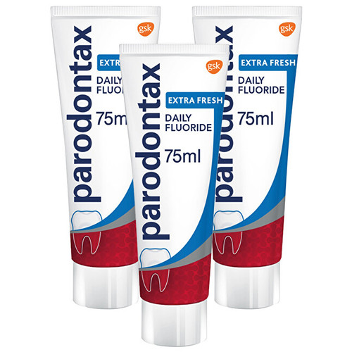 Parodontax Extra Fresh Tripack ( 3 ks ) - Zubní pasta se svěží příchutí 75 ml
