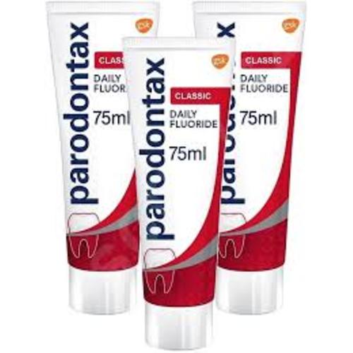 Parodontax Classic Tripack Toothpaste ( 3 ks ) - Zubní pasta proti krvácení dásní bez fluoridu 75 ml