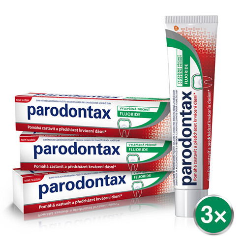 Parodontax Fluoride Tripack Toothpaste - Zubní pasta proti krvácení dásní 75 ml