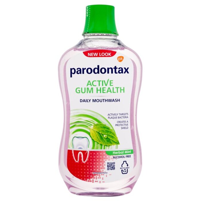 Active Gum Health Herbal Mint - Ústní voda s příchutí máty k ochraně dásní