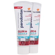 Gum+ Breath & Sensitivity Whitening Duo Toothpaste - Bělicí zubní pasta proti problémům s dásněmi, zápachu z úst a citlivosti zubů 
