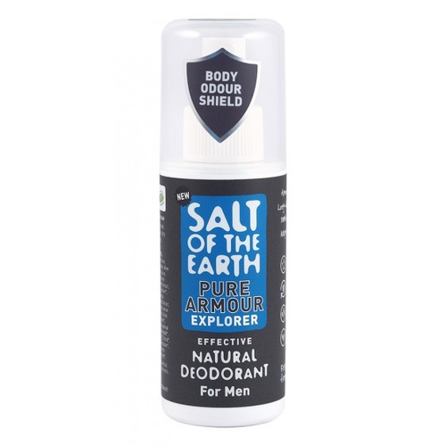 Salt-Of-The-Earth Pure Armour Explorer Natural pánský deodorant - Přírodní pánský deodorant ve spreji pro muže 100 ml