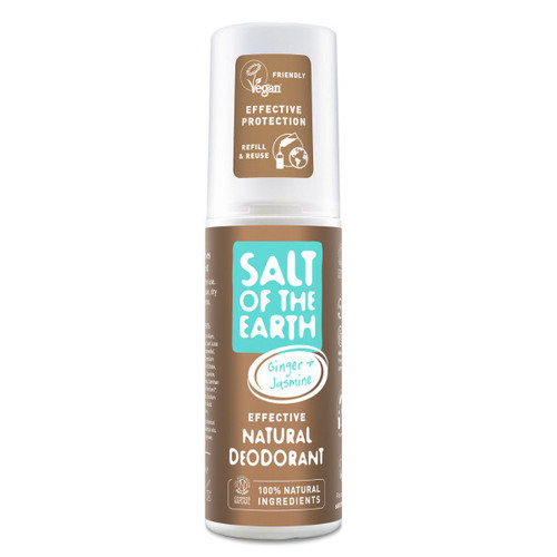 Salt-Of-The-Earth Natural dámský deodorant ( zázvor a jasmín ) - Přírodní dámský deodorant ve spreji 100 ml