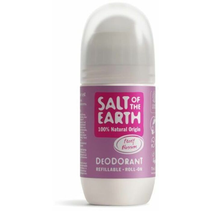 Salt-Of-The-Earth Peony Blossom Deo Roll-on ( plnitelný ) - Přírodní kuličkový dámský deodorant 75 ml