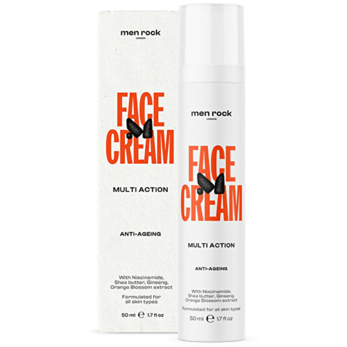 Men-Rock Multi Action Face Cream Anti-Ageing - Krém pro muže proti známkám stárnutí pleti 50 ml