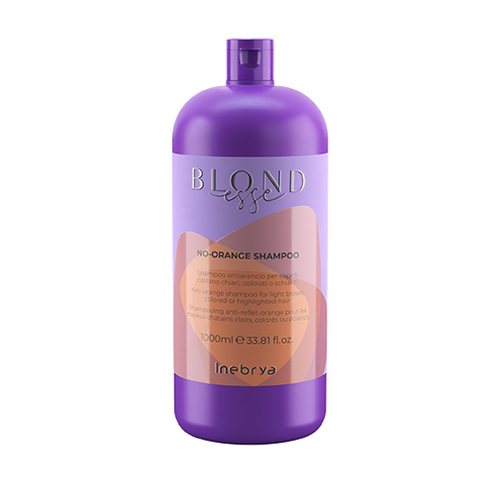 Inebrya BLONDESSE No-Orange Shampoo ( světle kaštanové, barvené nebo zesvětlené vlasy ) - Šampon proti oranžovým odleskům 300 ml