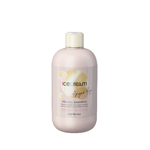 Inebrya Ice Cream Argan Age Pro-Age Shampoo - Šampon na bázi arganového oleje pro zářivý lesk vlasů 1000 ml