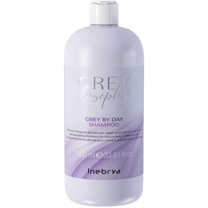 Inebrya Grey By Day Shampoo - Jemný šampón pre prírodné šedé vlasy 
