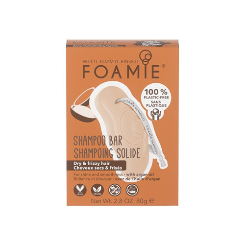 Foamie Kiss Me Argan Shampoo Bar ( suché a kudrnaté vlasy ) - Tuhý šampon 80 g
