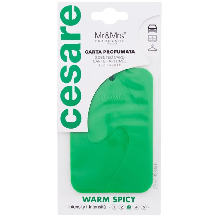 Cesare Scented Card Warm Spicy - Vůně do auta
