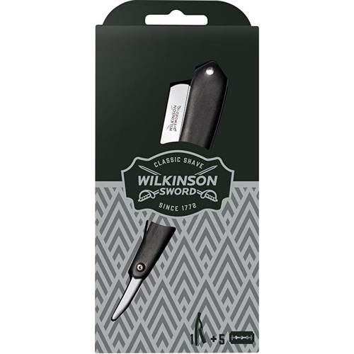 Wilkinson Sword Premium Collection klasická holicí břitva + žiletky 5 ks