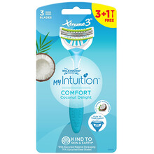 My Intuition Comfort Coconut Delight - Jednorázový holicí strojek pro ženy 3 + 1 ks