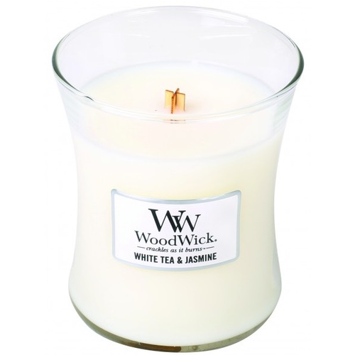WoodWick White Tea & Jasmine Váza ( bílý čaj a jasmín ) - Vonná svíčka 275 g