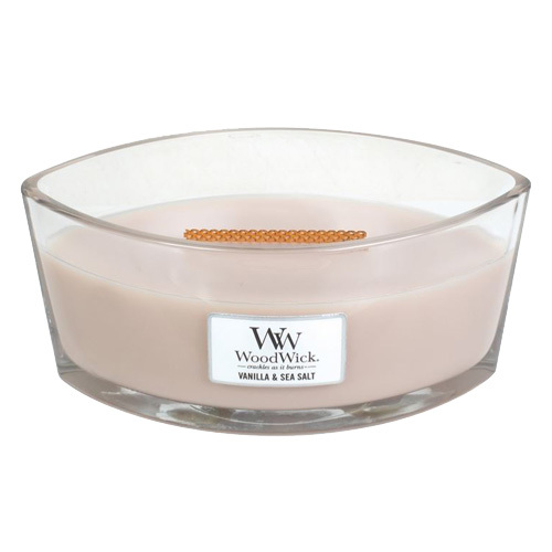 WoodWick Vanilla & Sea Salt Loď ( vanilka a mořská sůl ) - Vonná svíčka 453.6 g