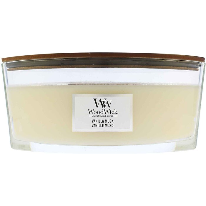WoodWick Vanilla Musk Loď ( vanilka a pižmo ) - Vonná svíčka 453.6 g