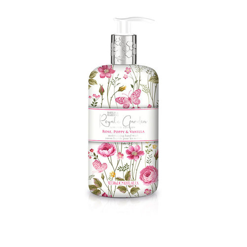 Royale Garden Rose, Poppy & Vanilla Liquid Soap - Voňavé tekuté mydlo na ruky
