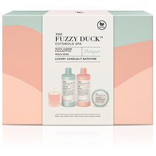 The Fuzzy Duck Luxury Candlelit Bathtime ( Jazmín & Eukalyptus, Ruža & Broskyňa ) - Darčeková sada
