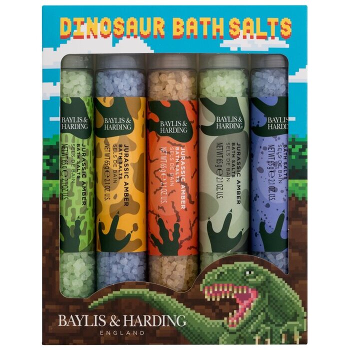 Baylis & Harding Dinosaur Bath Salts Set - Dárková sada 65 g