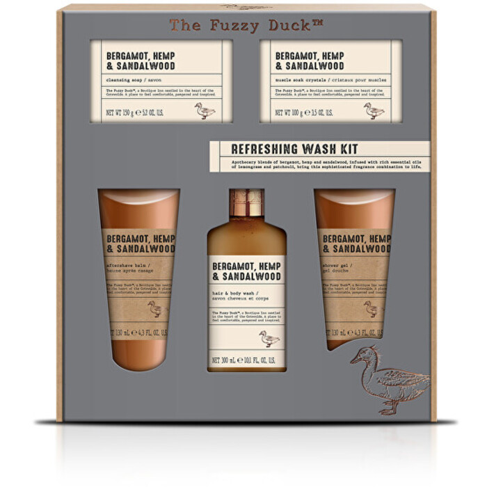 Men Refreshing Wash Kit ( Bergamot, Konopí & Santalové dřevo ) - Dárková sada