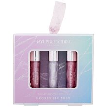 Jojoba, Vanilla & Almond Oil Signature Collection Glossy Lip Trio - darčeková sada
