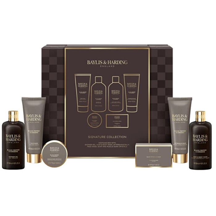 Signature Collection ( Černý pepř & Ženšen ) Set - Dárková sada pro muže