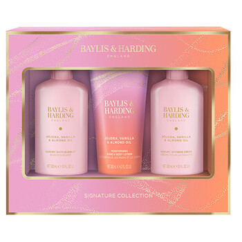 Signature Collection Bath Set ( Jojoba, Vanilka & Mandľový olej ) - Darčeková sada
