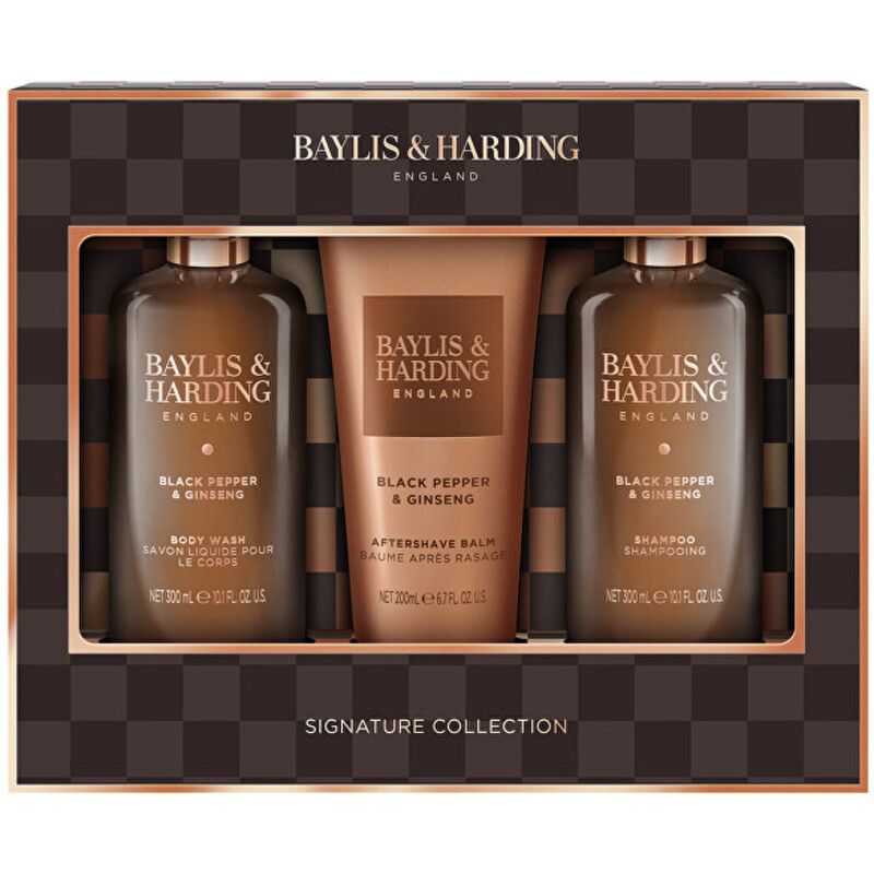 Men Hair & Body Care Set ( Černý pepř & Ženšen ) - Dárková sada péče pro muže