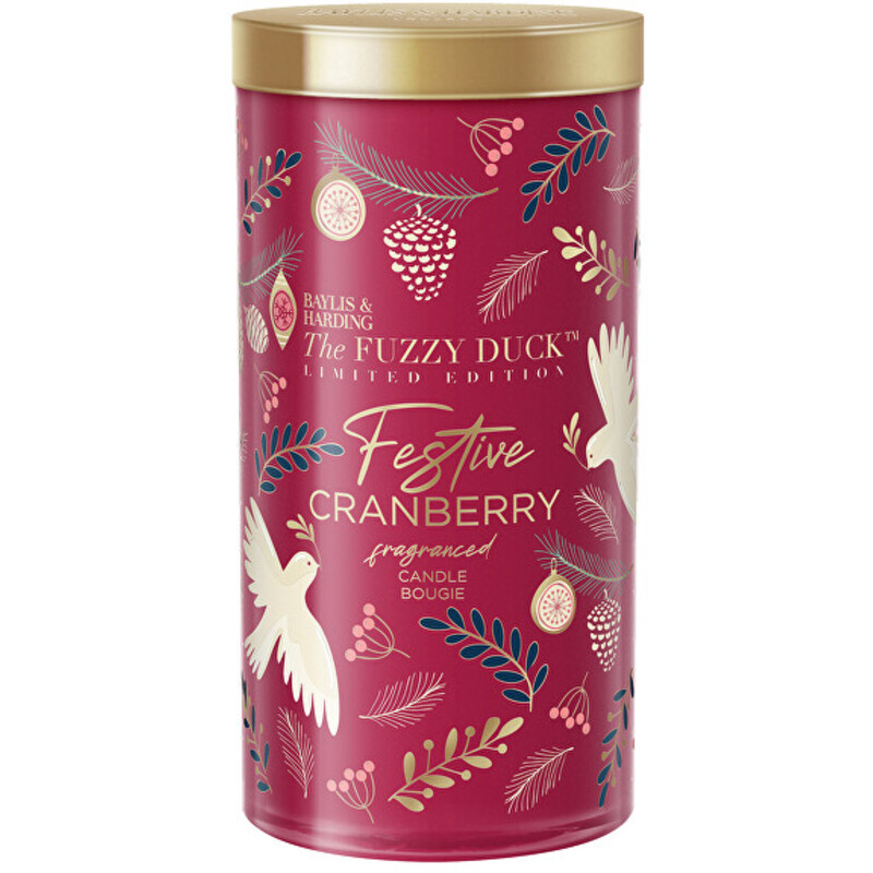 Festive Cranberry Fragranced Candle ( Zimní království ) - Vonná svíčka