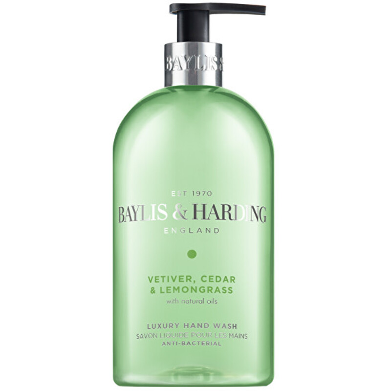 Hand Soap Vetiver, Cedr & Lemongrass - Antibakteriální tekuté mýdlo na ruce