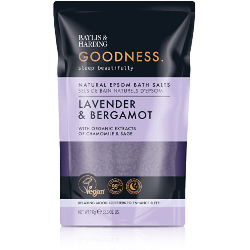 Goodness Sleep Levandule & Bergamot Bath Salts - Sůl do koupele