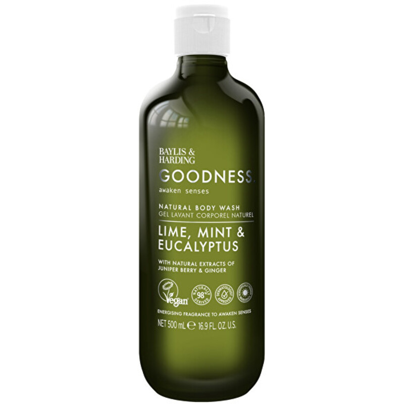 Goodness Awaken Natural Body Wash ( Limetka, Máta & Eukalyptus ) - Sprchový gel