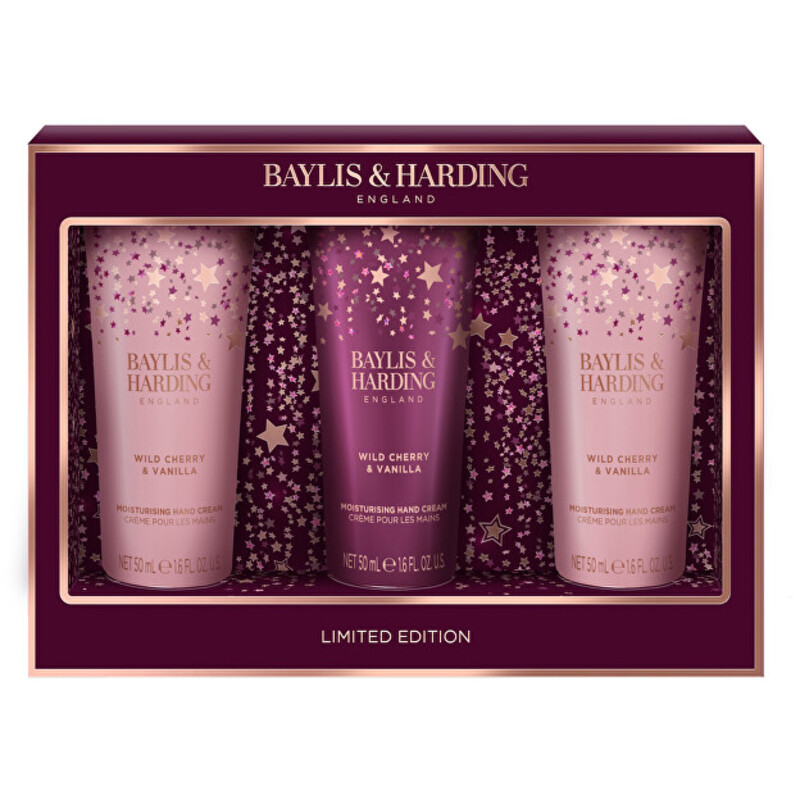 Wild Cherry & Vanilla Hand Care Set - Dárková sada krémů na ruce ( 3 ks )