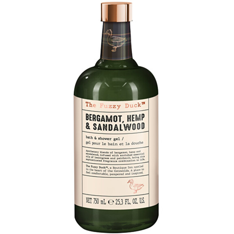 Men Bath & Shower Gel Bergamot, Hemp & Sandalwood - Pánský sprchový gel