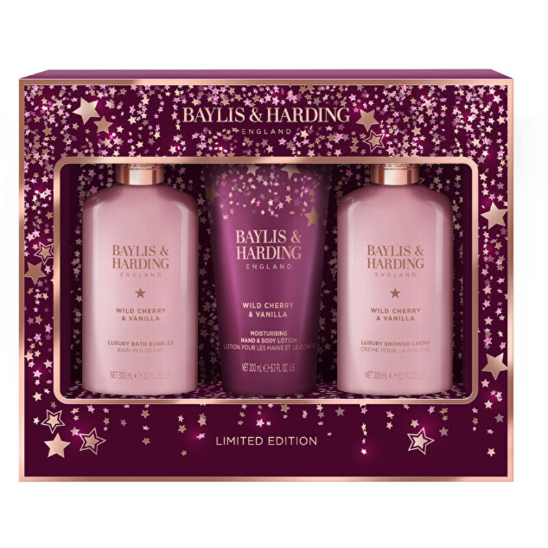 Limited Edition Body Care Trio ( Wild Cherry & Vanilla ) - Dárková sada tělové péče ( 3 ks )