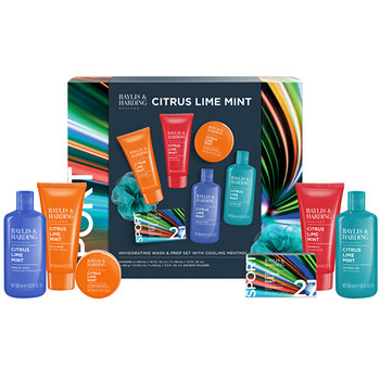 Men Invigorating Wash & Prep Set ( Citrus, Lime & Mint ) - Dárková sada péče o tělo ( 7 ks )