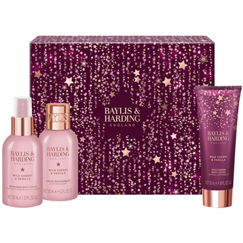 Luxury Body Care Set ( Wild Cherry & Vanilla ) - Dárková sada péče o tělo ( 3 ks )