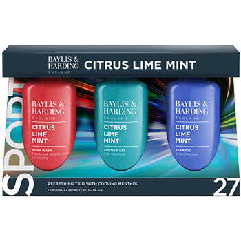 Men Refreshong Trio for Hair & Body ( Citrus, Lime & Mint ) - Dárková sada péče o tělo a vlasy ( 3 ks )
