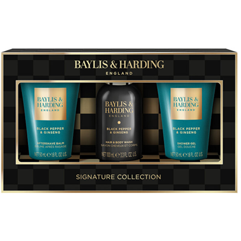 Men Shower Mini Set ( Black Pepper & Ginseng ) - Dárková mini sada péče o tělo ( 3 ks )