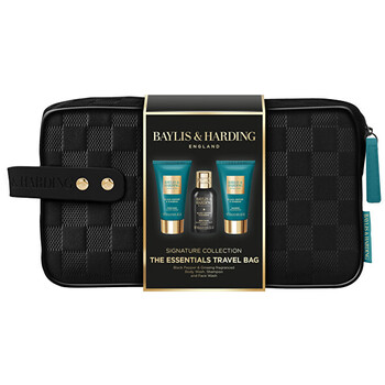 Men Shower Set with Bag ( Black Pepper & Ginseng ) - Dárková sada péče o tělo v taštičce ( 3 ks )