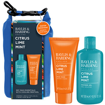 Men Body Care Set with Dry Bag ( Citrus, Lime & Mint ) - Dárková sada péče o tělo ( 3 ks )