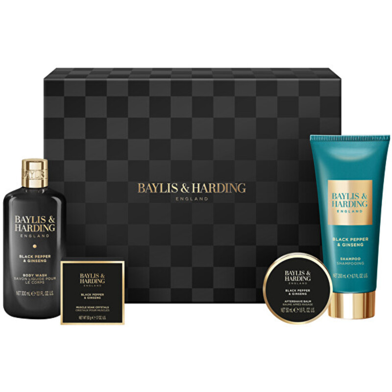 Men Shower Gift Box ( Black Pepper & Ginseng ) - Dárková sada péče o tělo ( 4 ks )