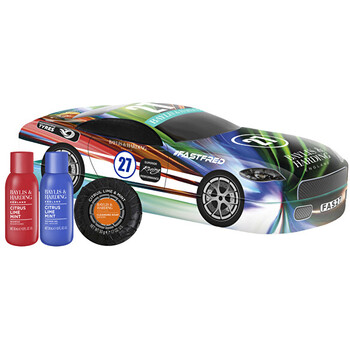 Men Car Tin Set ( Citrus, Lime & Mint ) - Dárková sada v plechovce ve tvaru auta ( 3 ks )