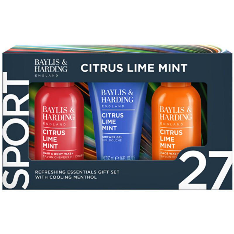 Men Shower Mini Set ( Citrus, Lime & Mint ) - Dárková mini sada péče o tělo ( 3 ks )