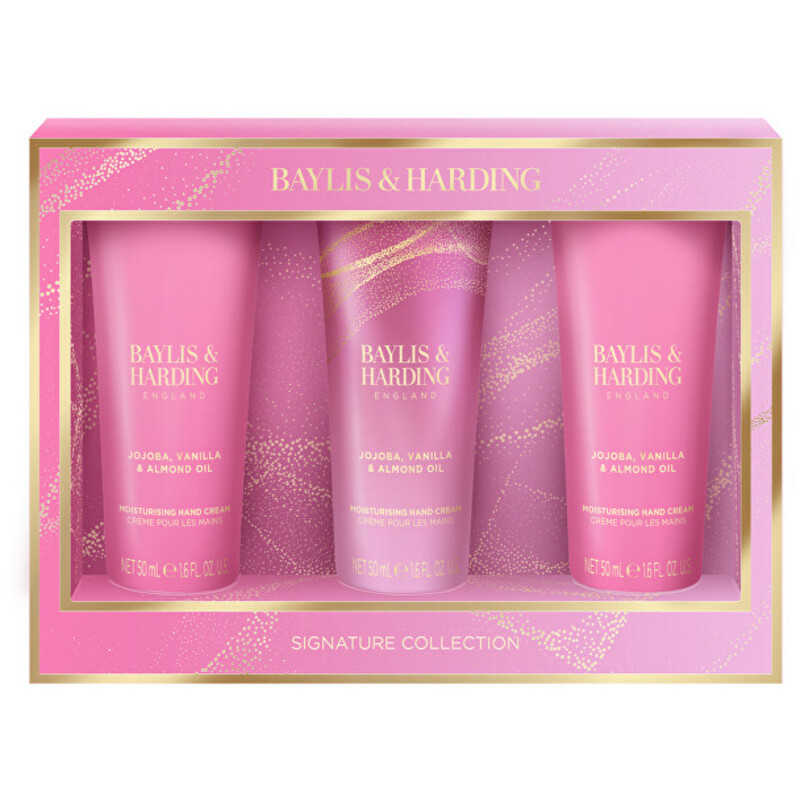 Jojoba, Vanilla & Almond Oil Trio - Dárková sada krémů na ruce ( 3 ks )