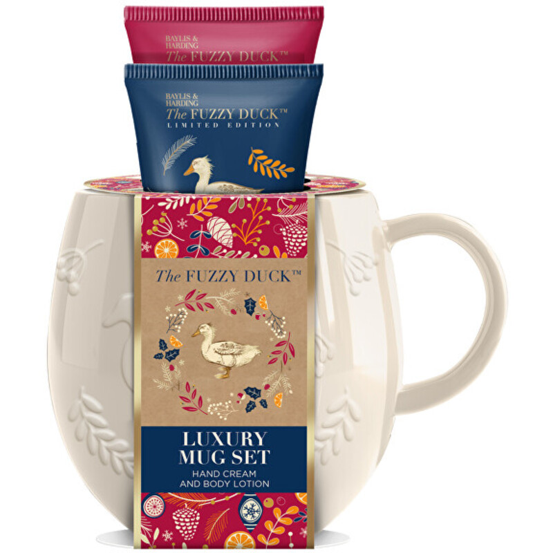The Fuzzy Duck Body Care & Cup Set- Dárková sada péče o tělo v hrníčku ( 2 ks )